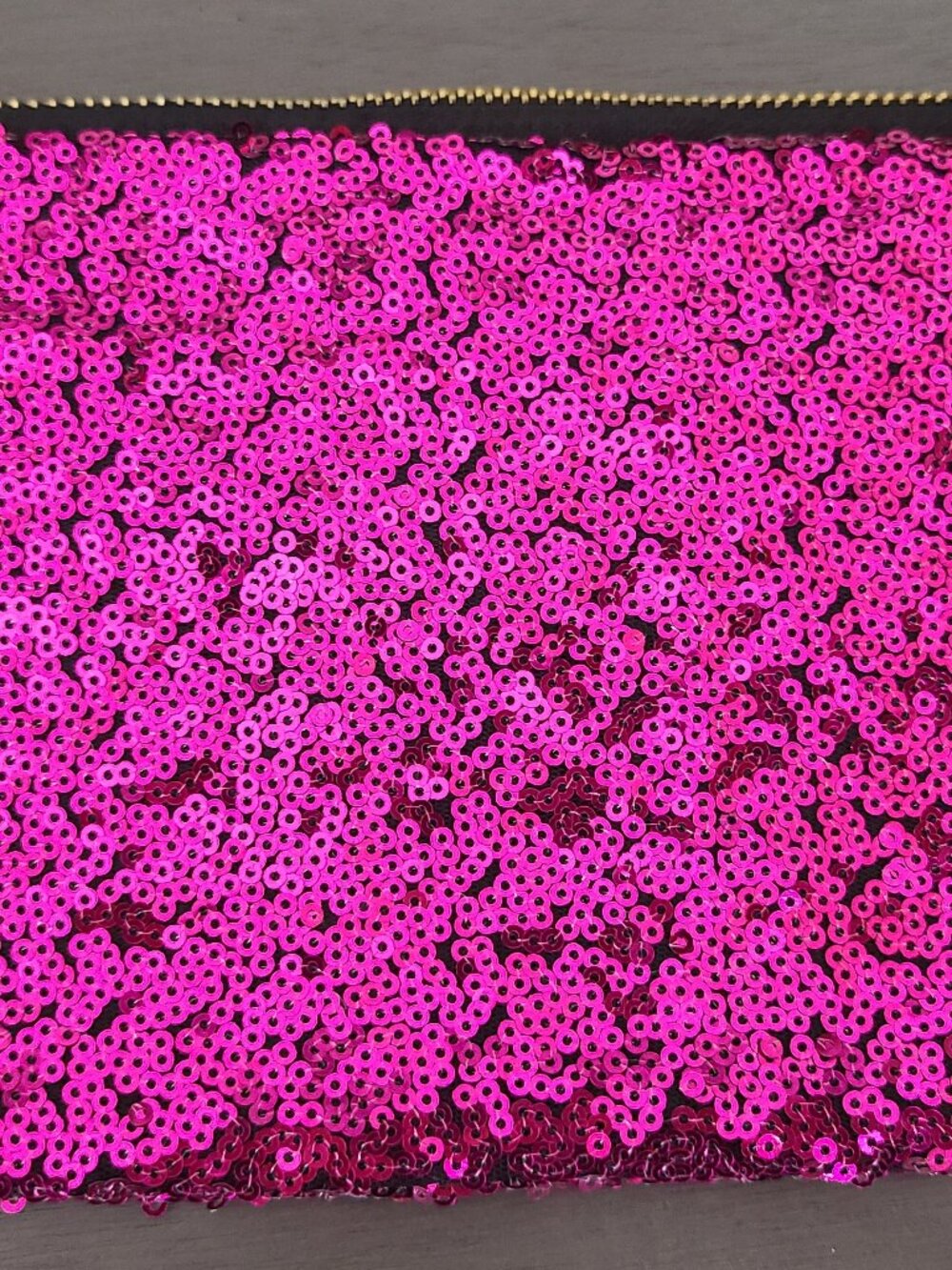 Hot Pink Sequin Cosmetic Bag